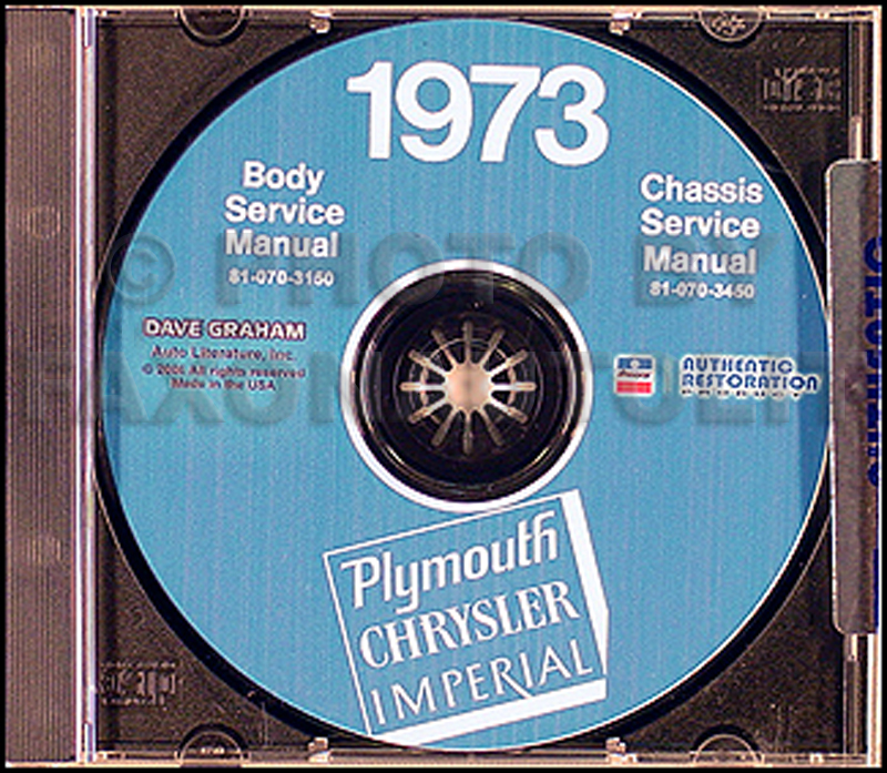 1973 Plymouth & Chrysler CD Shop Manual All Models