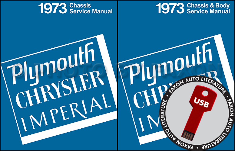 1973 Plymouth & Chrysler CD Shop Manual All Models