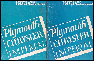 1973 Plymouth and Chrysler Original Service Manual Set
