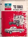 1973 Dodge Truck and Van Accessories Parts Book Original