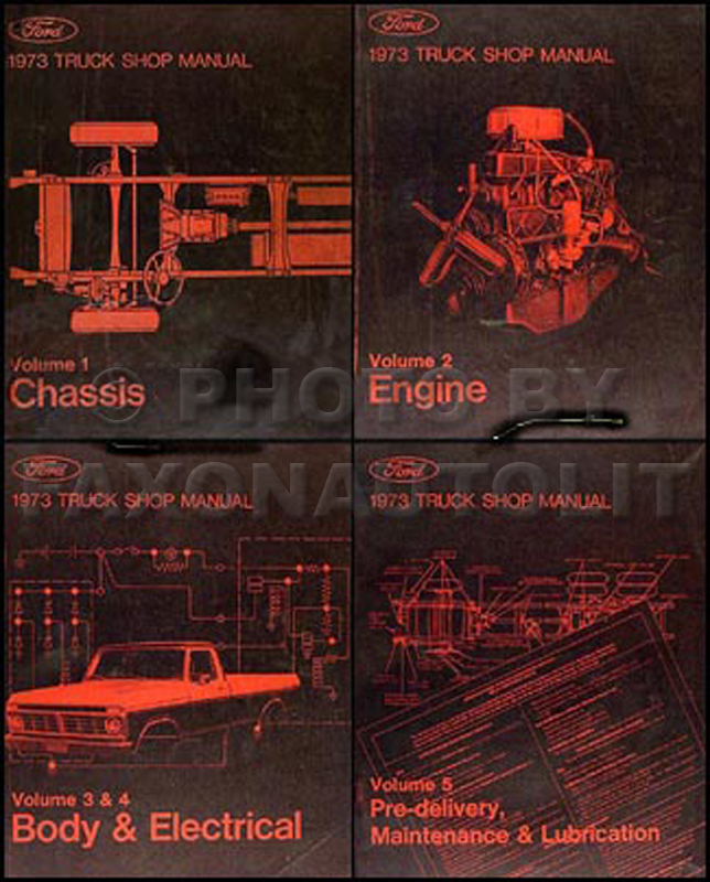 1973 Ford Truck Repair Manual 5 Volume Set Original