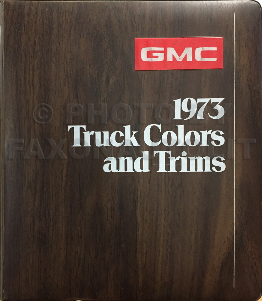 1973 GMC Color & Upholstery Dealer Album Original