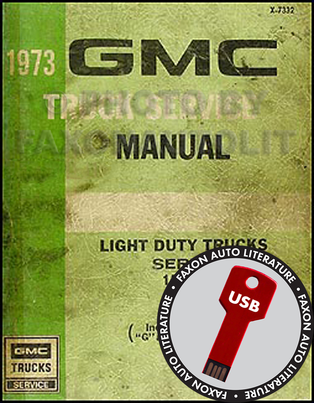 USB 1973 GMC Truck Service and Overhaul Manuals