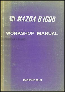 1972 Mazda B1600 Repair Manual Original 