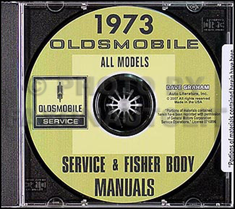 1973 Oldsmobile CD-ROM Shop & Body Manual