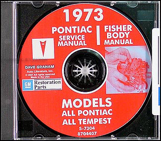 1973 Pontiac CD-ROM Shop Manual  & Body Manual -- All Models