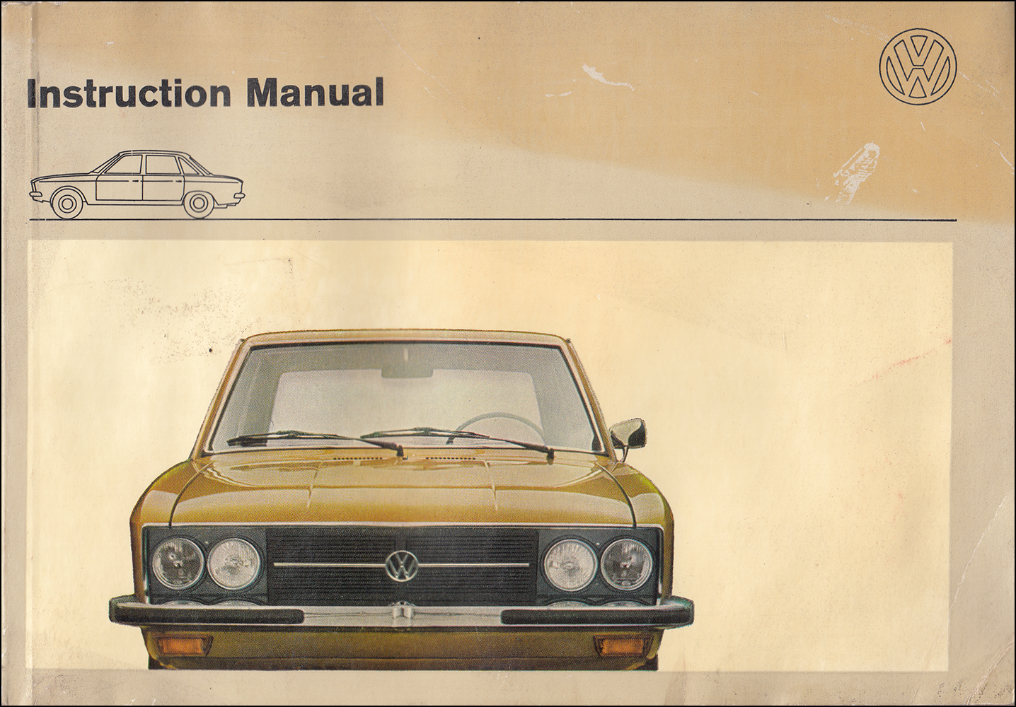 1973 Volkswagen K70 Owner's Manual Original