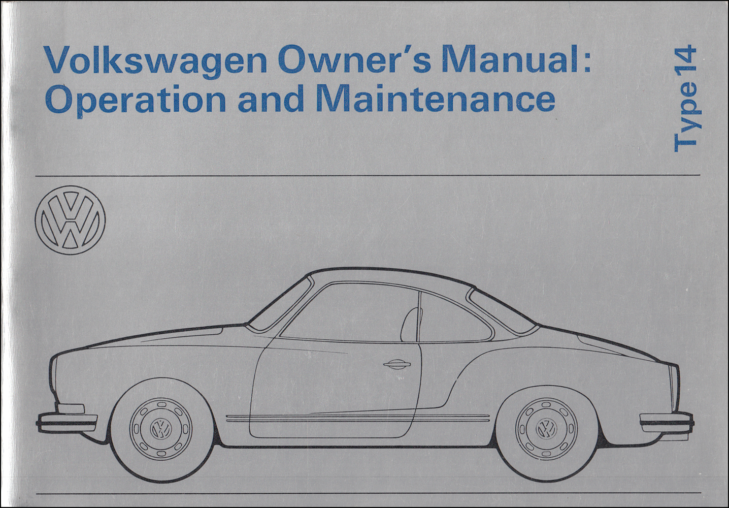 1973 Volkswagen Karmann Ghia Owner's Manual Original