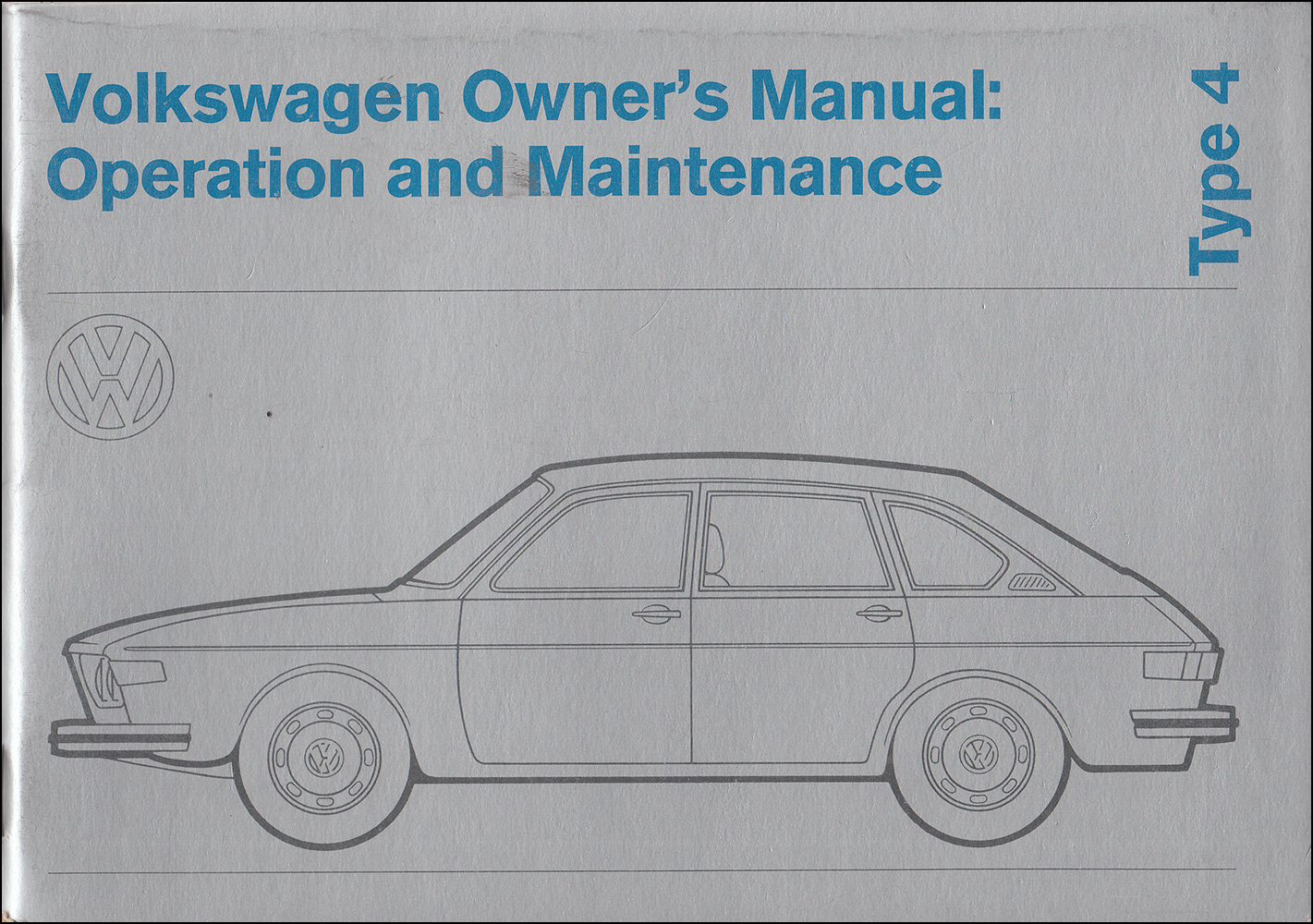 1973 Volkswagen Type 4 Owner's Manual 412 Original
