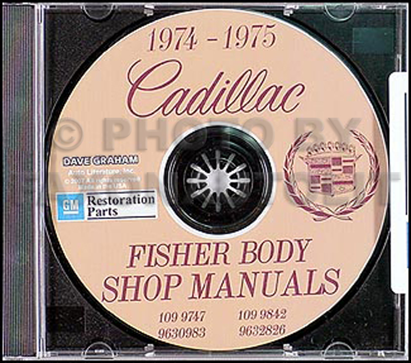 1974-1975 Cadillac CD-ROM Shop Manual & Body Manual