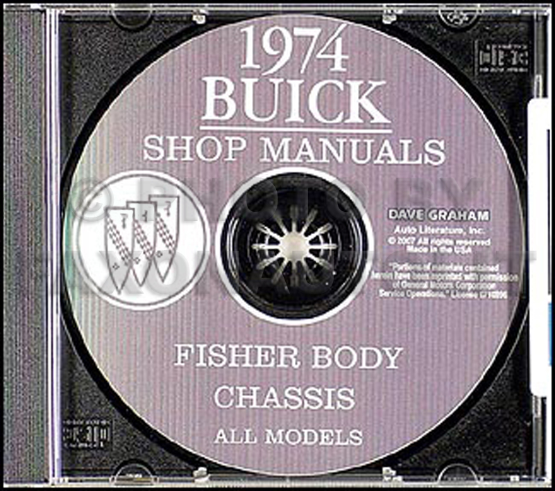1974 Buick Shop Manual & Body Manual on CD-ROM  - All Models