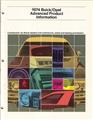 1974 Buick Opel Advance Color & Upholstery, Data Book Dealer Album Original