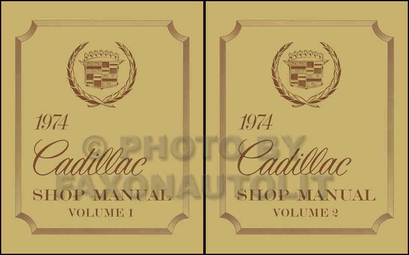 1974 Cadillac Shop Manual Original 