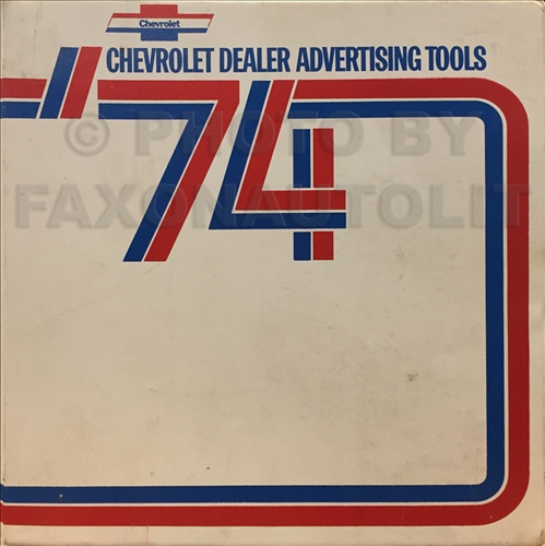 1974 Chevrolet Dealer Advertising Planner Original
