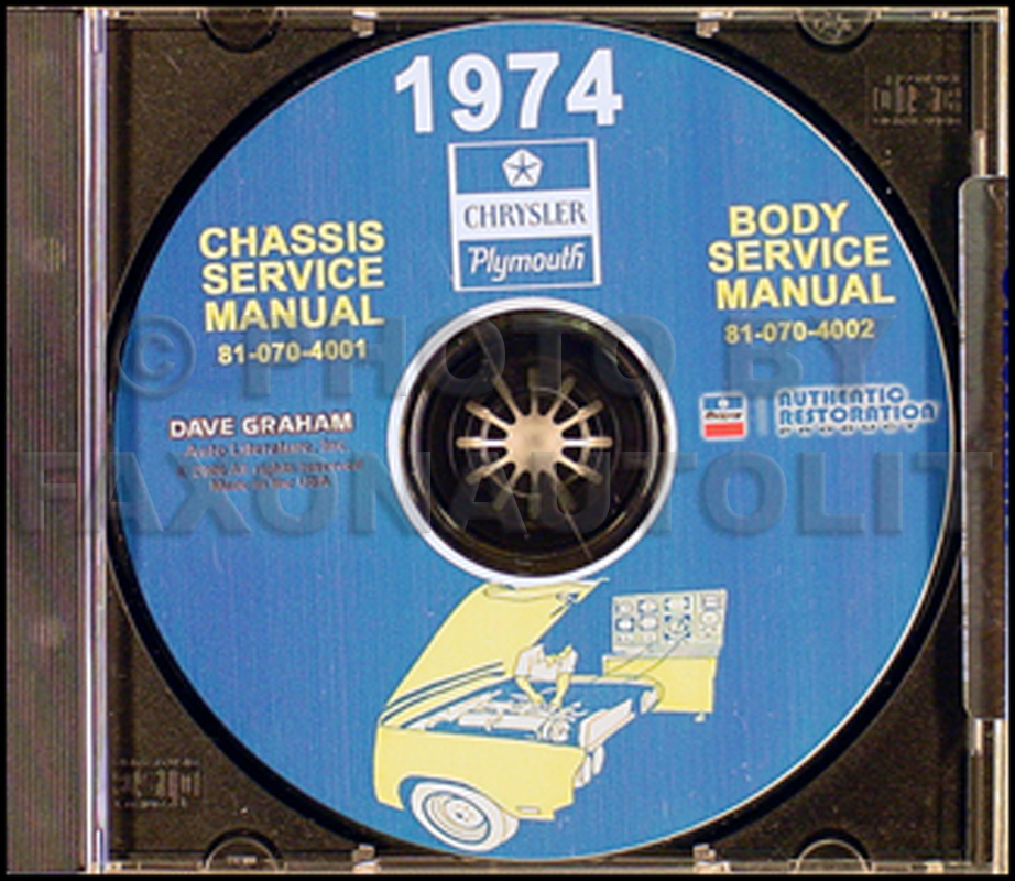1974 Plymouth & Chrysler CD Shop Manual All Models