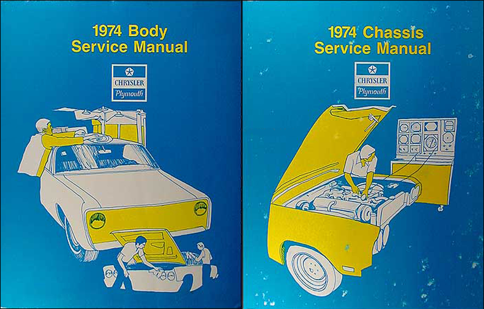 1974 Plymouth and Chrysler Service Manual Original Set