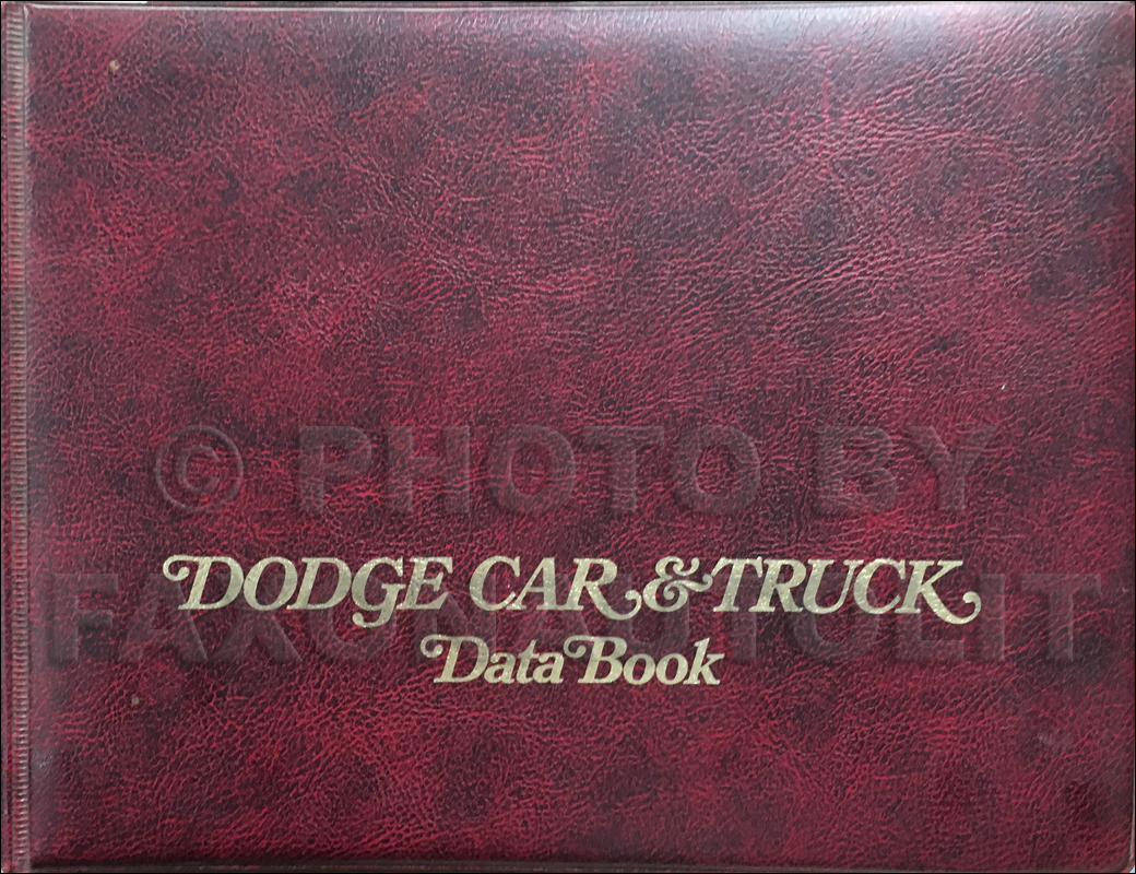1974 Dodge Data Book Original