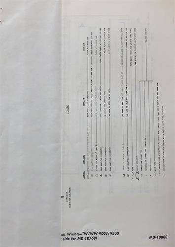 1974 GMC Chevy 9000 9500 90 95 Steel Tilt Wiring Diagram Original 6V-71 Diesel