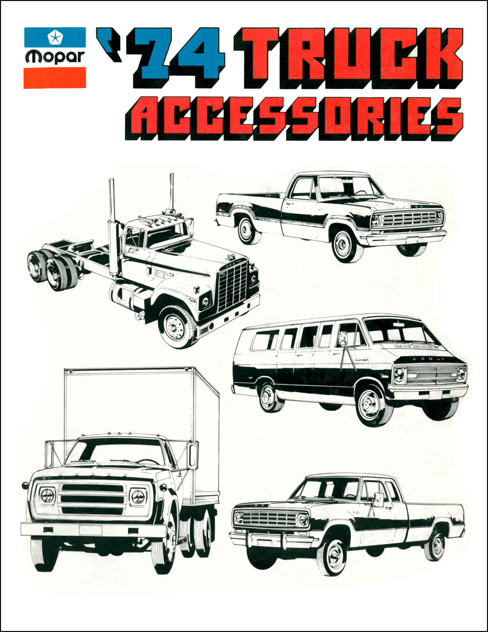 1974 Dodge Truck Accessories Parts Book Reprint