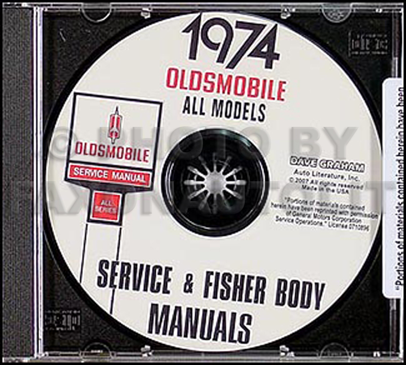 1974 Oldsmobile CD-ROM Body & Shop Manual