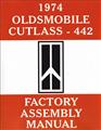 1974 Oldsmobile Cutlass Bound Assembly Manual Olds S Supreme Vista Cruiser