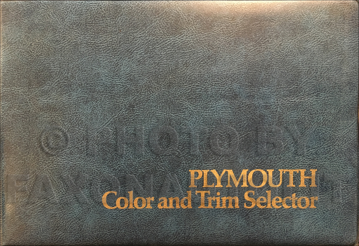 1974 Plymouth Color & Upholstery Album Original