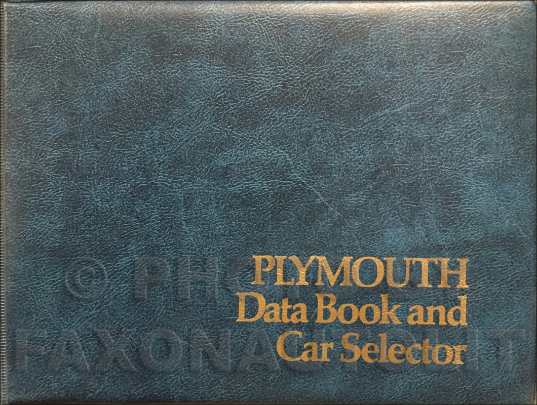 1974 Plymouth Data Book Original