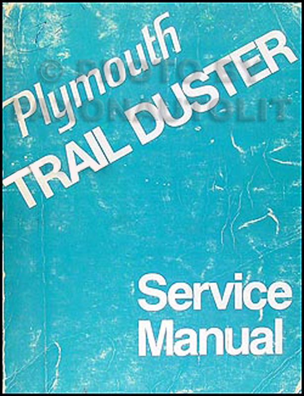 1974 Plymouth Trail Duster Repair Manual Original 