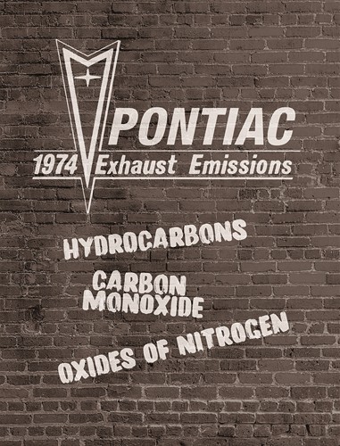 1974 Pontiac Exhaust Emissions Diagnosis Shop Manual Reprint