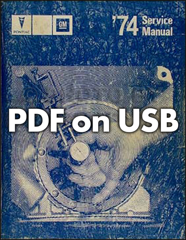 1974 Pontiac CD-ROM Shop Manual & Body Manual 