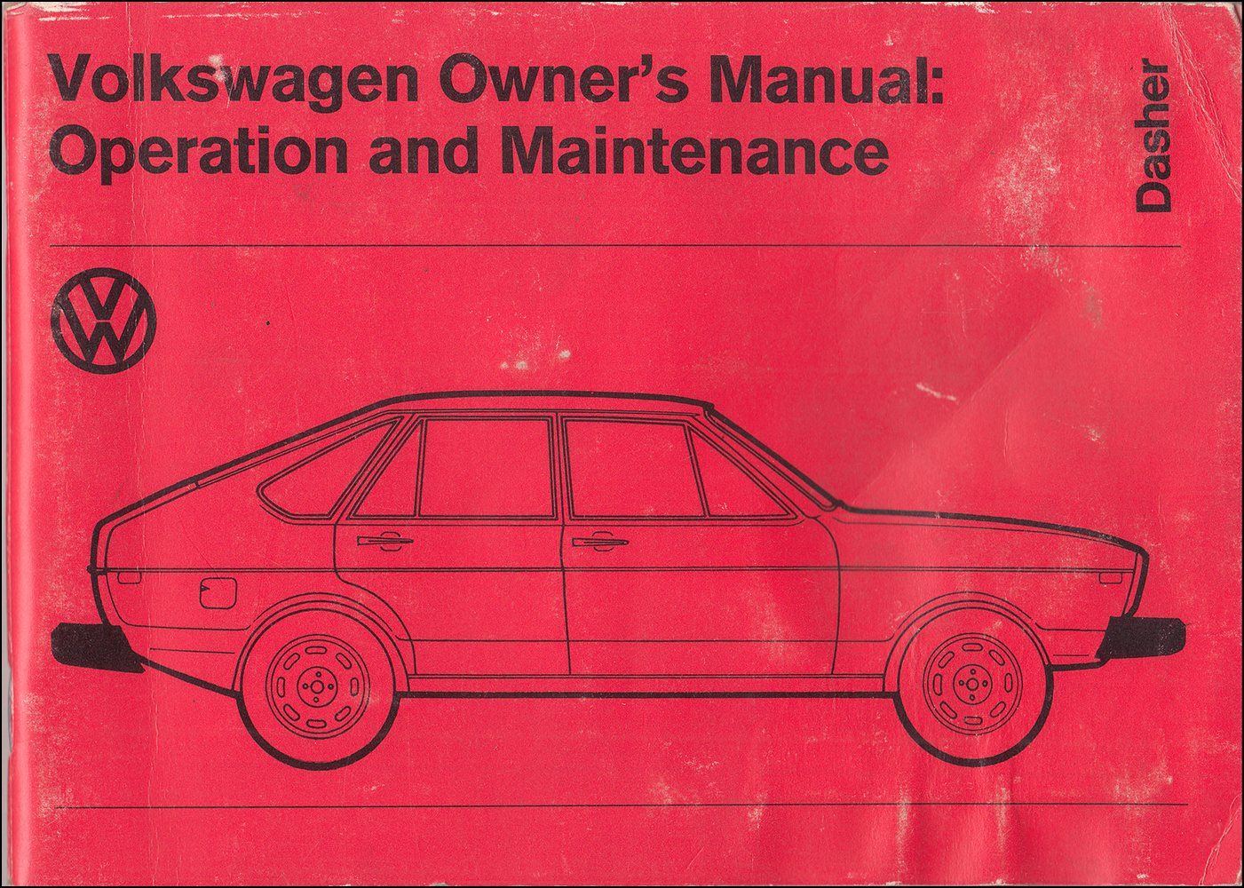 1974 Volkswagen Dasher Owner's Manual Original