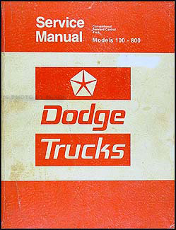 1975-1976 Dodge 100-800 Truck Repair Manual Original 