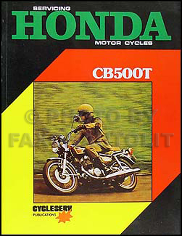 1975 1976 Honda CB500T Shop Manual Cycleserv Repair Service CB 500