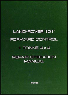 1975-1978 Land Rover 101 Repair Manual Reprint