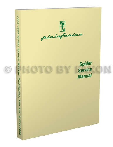 1975-1985 Fiat 124 & 2000 Pininfarina Azzurra Spider Repair Shop Manual Reprint