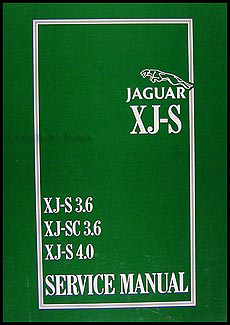 1983-1996 Jaguar XJ-S 6 Cylinder Repair Manual Reprint 