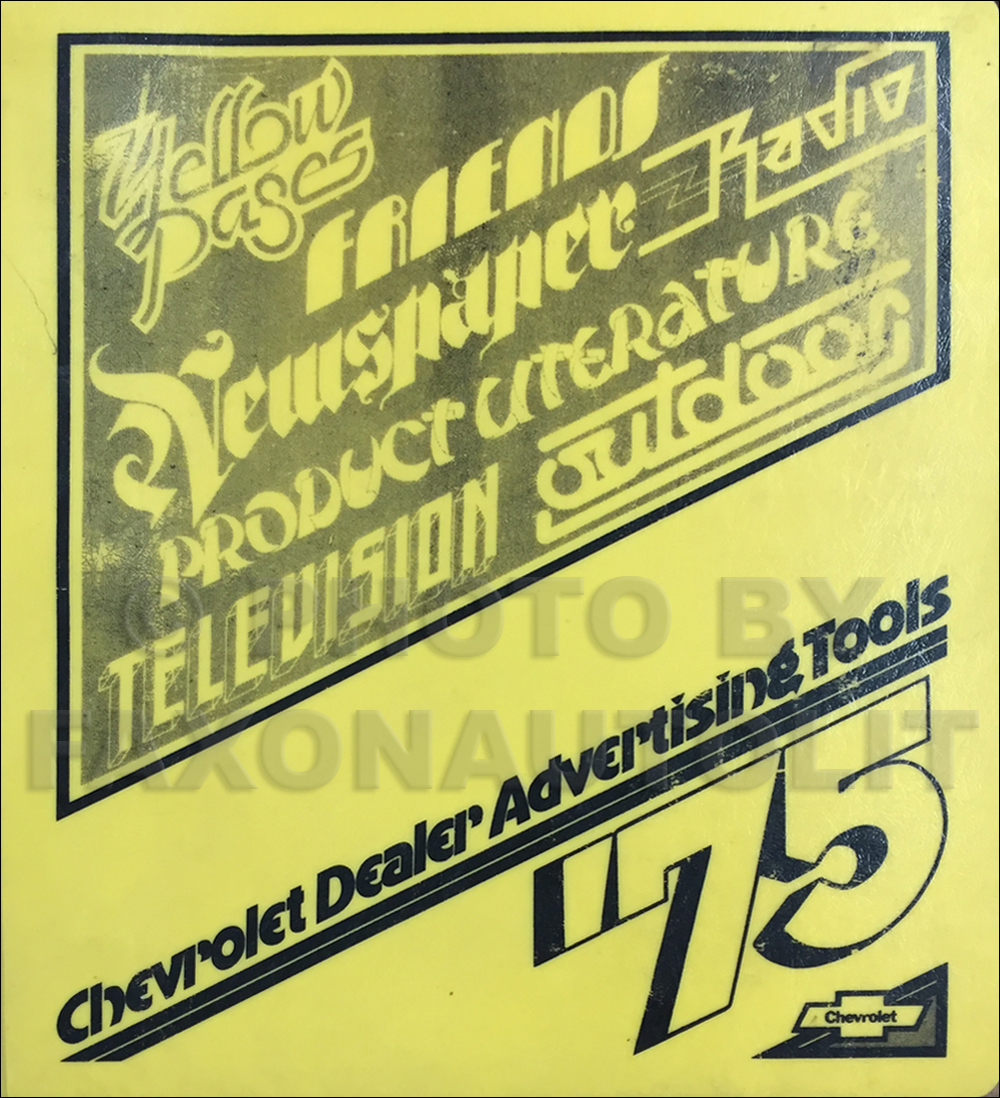 1975 Chevrolet Dealer Advertising Planner Original