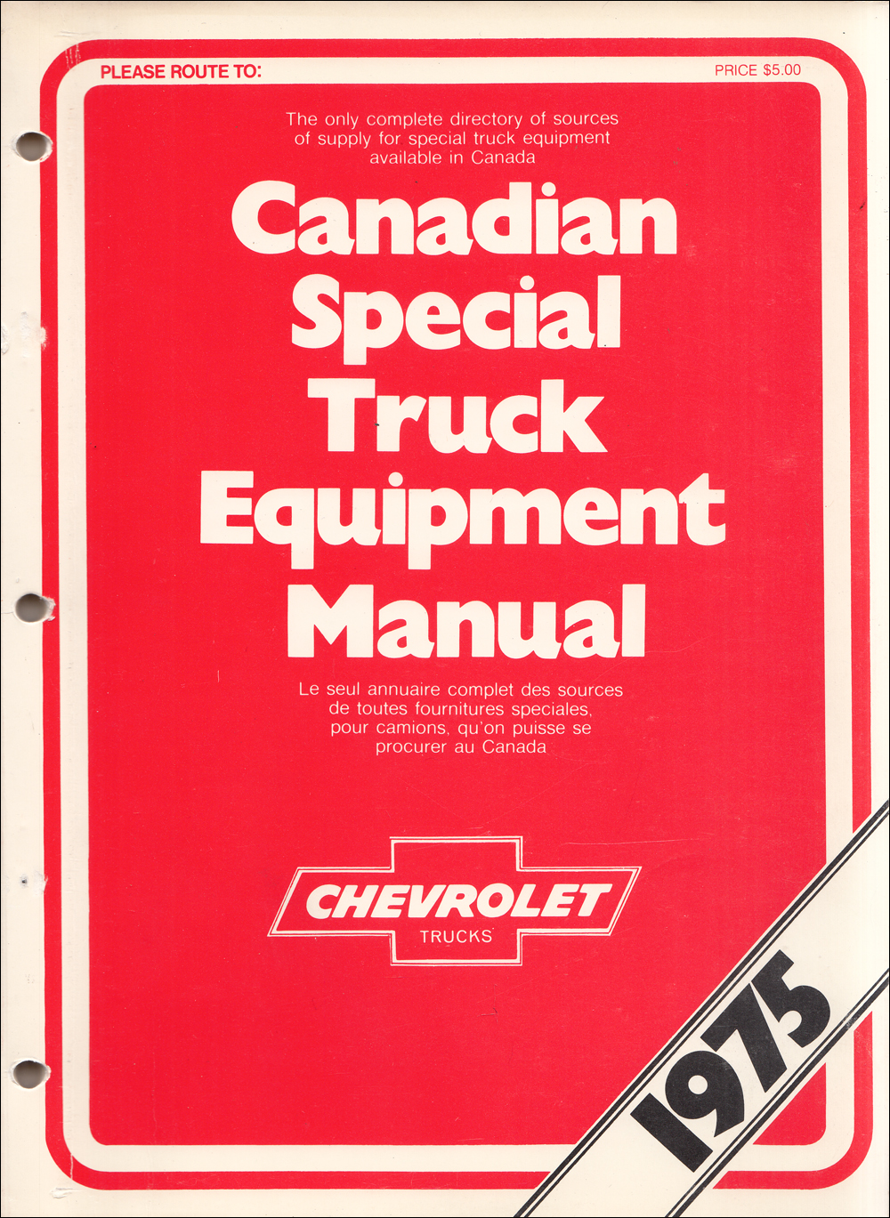 1975 Chevrolet Truck Special Equipment Dealer Album Canadian