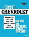 1975 Chevrolet Shop Manual Reprint Set 75 -- All Car Models