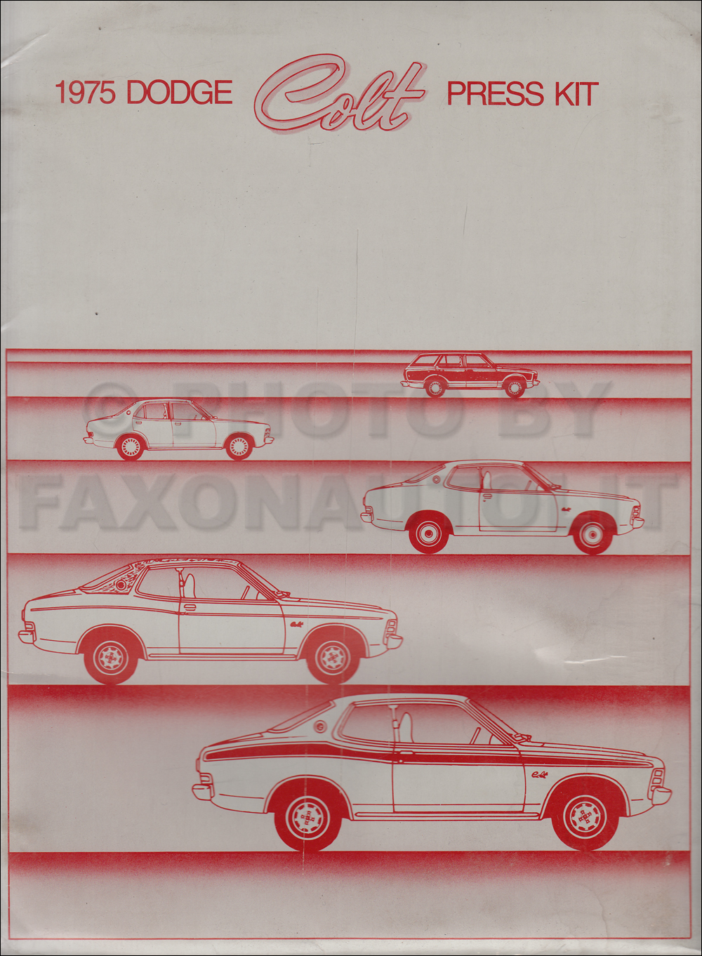 1975 Dodge Colt Press Kit Original