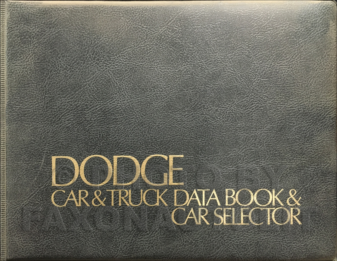 1975 Dodge Data Book Original