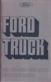 1975 Ford Heavy Duty Truck Owner's Manual Original 800 900 8000 9000