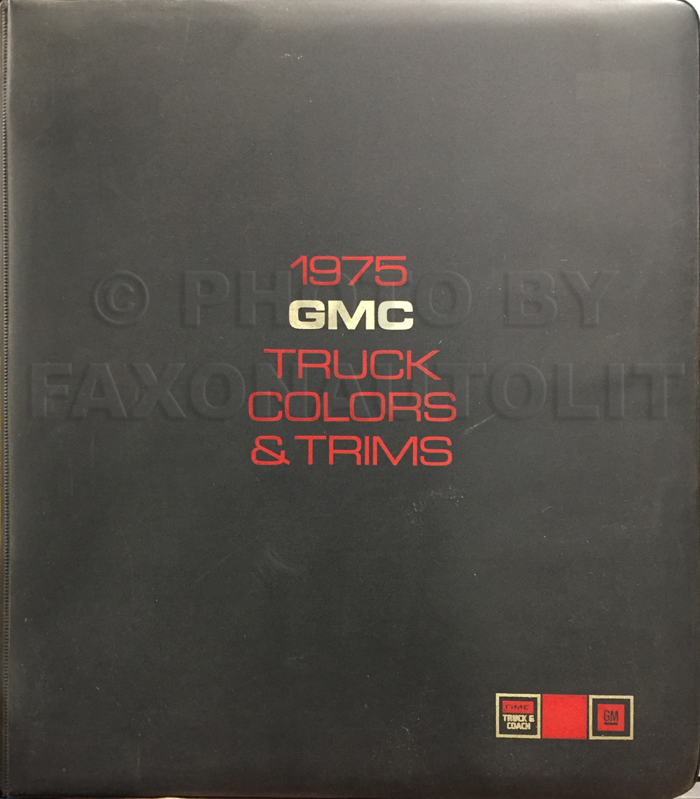 1975 GMC Color & Upholstery Dealer Album Original