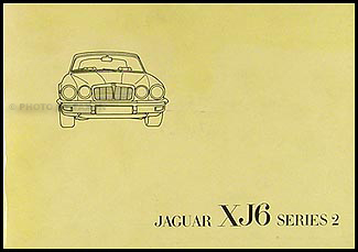 1975 Jaguar XJ6 Owner's Manual Original