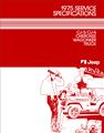 1975 Jeep Service Specifications Manual Reprint