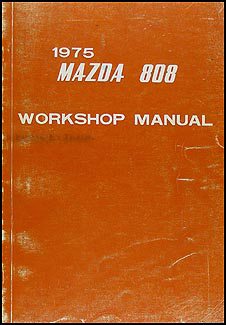1975 Mazda 808 Repair Manual Original 