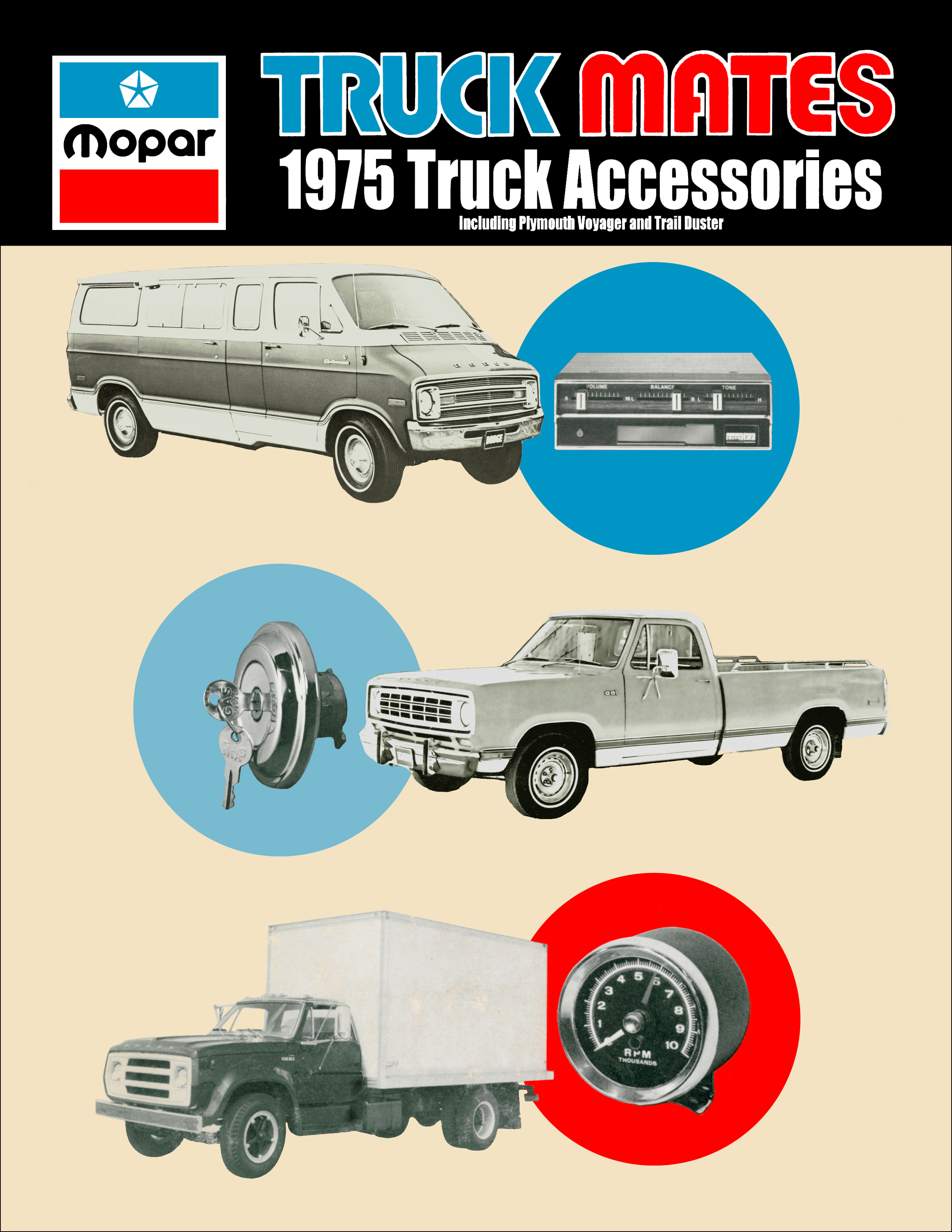 1975 Dodge Truck Accessories Parts Book Reprint