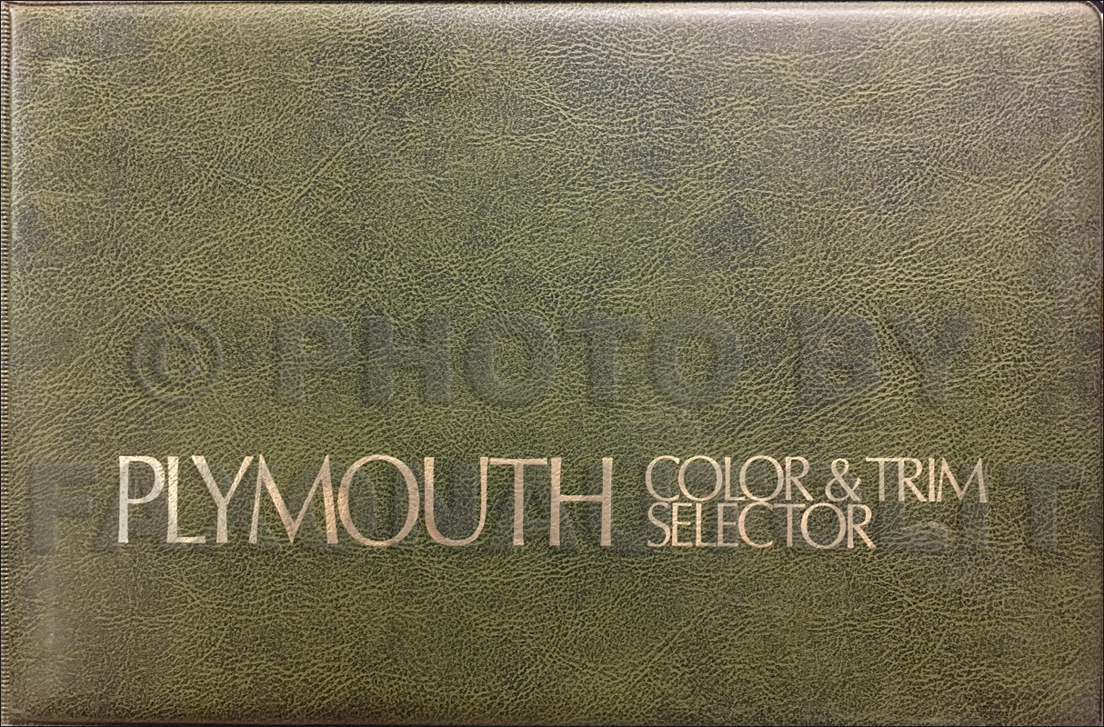 1975 Plymouth Color & Upholstery Album Original