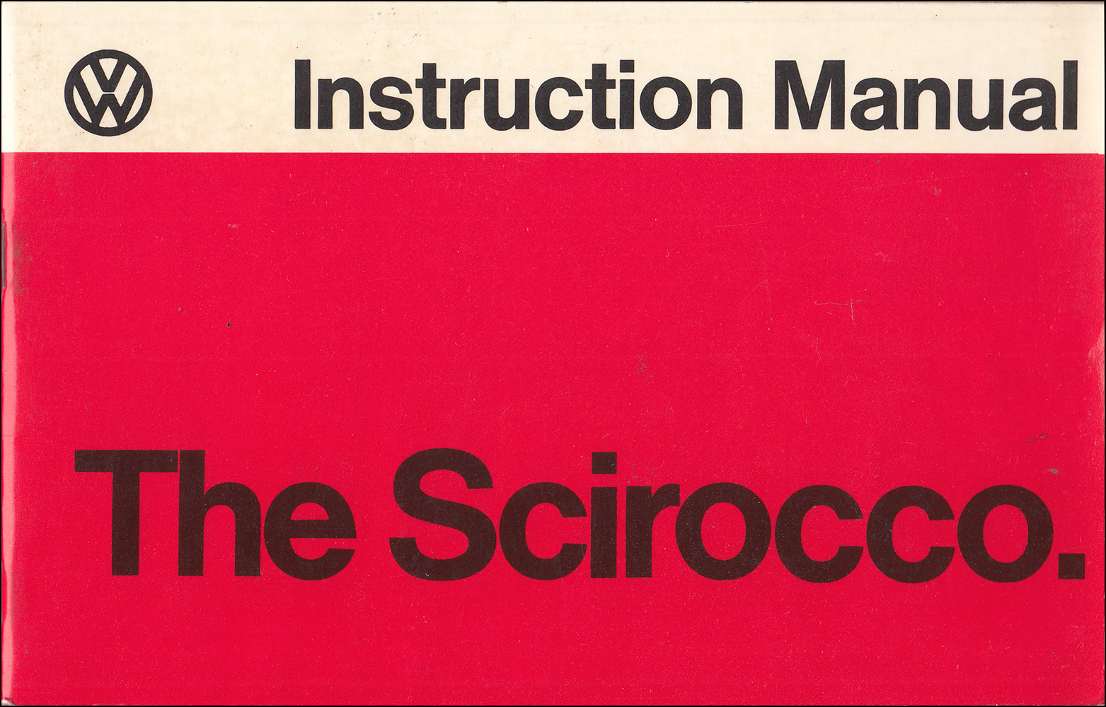 1975 Volkswagen Scirocco Owner's Instruction Manual UNITED KINGDOM Original
