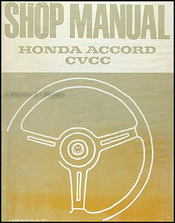1976-1977 Honda Accord CVCC Repair Manual Original 